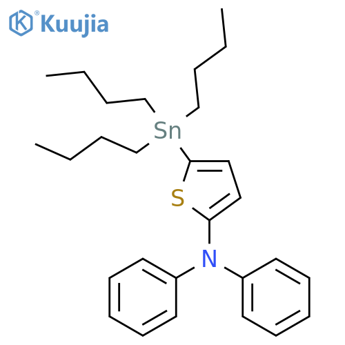 2-Thiophenamine, N,N-diphenyl-5-(tributylstannyl)- structure