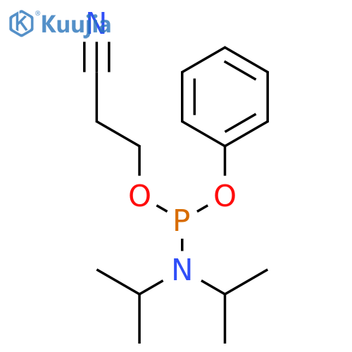 Phosphoramidous acid, bis(1-methylethyl)-, 2-cyanoethyl phenyl ester (9CI) structure