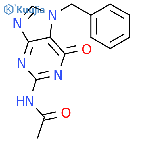 N2-acetyl-7-benzylguanine structure