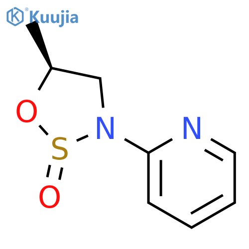 Pyridine,2-(5-methyl-2-oxido-1,2,3-oxathiazolidin-3-yl)-, (2S-cis)- (9CI) structure