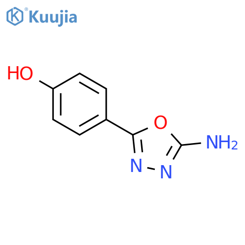4-(5-Amino-1,3,4-oxadiazol-2-yl)phenol structure