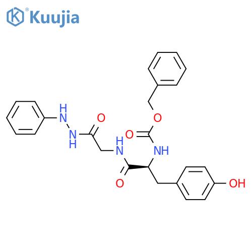 Glycine, N-[(phenylmethoxy)carbonyl]-L-tyrosyl-, 2-phenylhydrazide structure