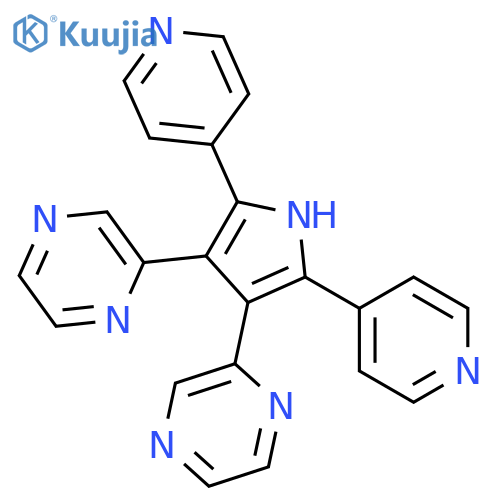 Pyrazine, 2,2'-(2,5-di-4-pyridinyl-1H-pyrrole-3,4-diyl)bis- structure