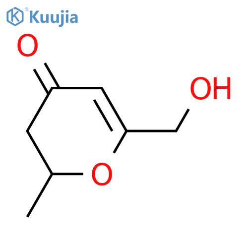 4H-Pyran-4-one,2,3-dihydro-6-(hydroxymethyl)-2-methyl- structure