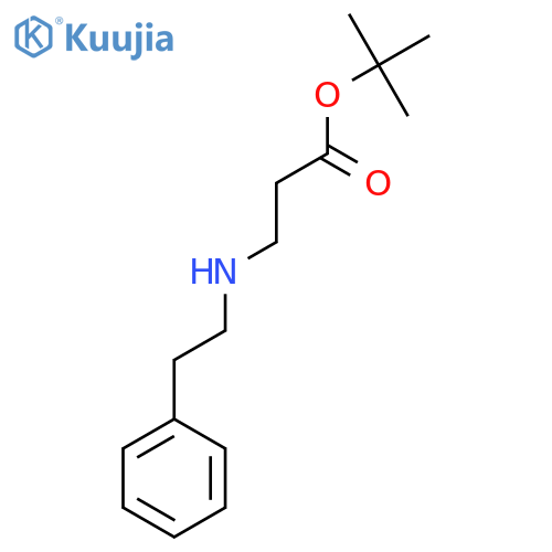 tert-butyl 3-(2-phenylethyl)aminopropanoate structure