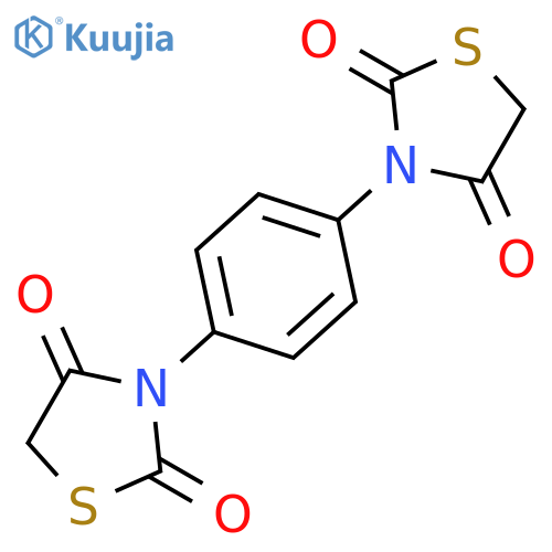 2,4-Thiazolidinedione, 3,3'-(1,4-phenylene)bis- structure