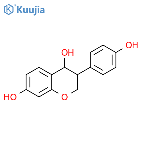 2H-1-Benzopyran-4,7-diol, 3,4-dihydro-3-(4-hydroxyphenyl)- structure
