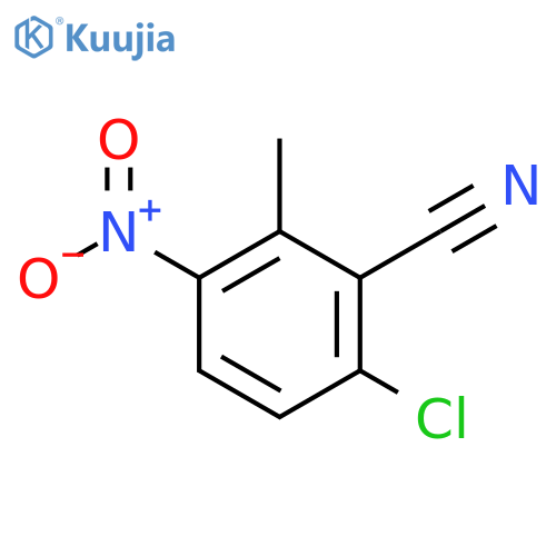 2-Chloro-6-methyl-5-nitrobenzonitrile structure