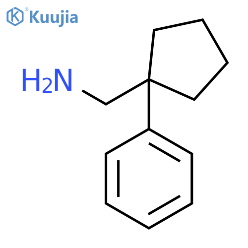 (1-Phenylcyclopentyl)methanamine structure