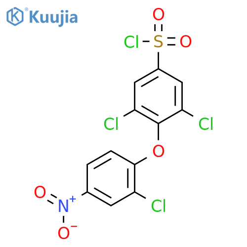3,5-Dichloro-4-(2-chloro-4-nitrophenoxy)benzene-1-sulfonyl chloride structure