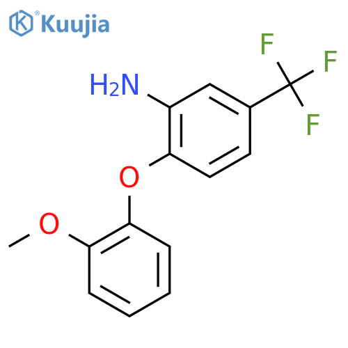 2-(2-Methoxyphenoxy)-5-(trifluoromethyl)aniline structure