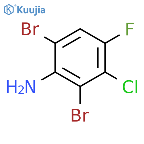 2,6-Dibromo-3-chloro-4-fluoroaniline structure