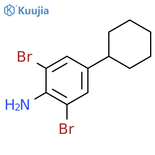 2,6-Dibromo-4-cyclohexylaniline structure