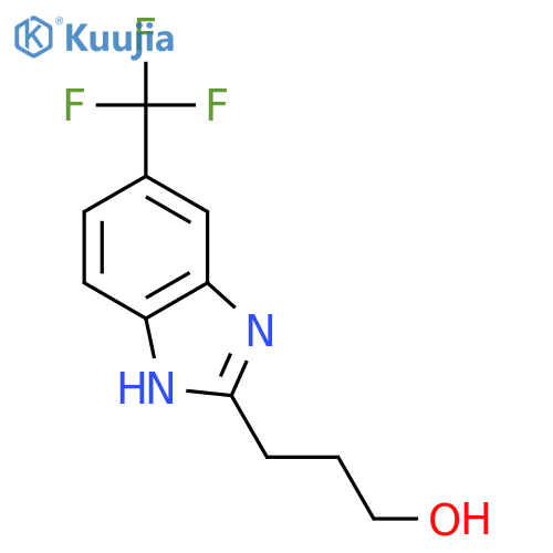 2-(3-Hydroxy-N-propyl)-5-(trifluoromethyl)benzimidazole structure
