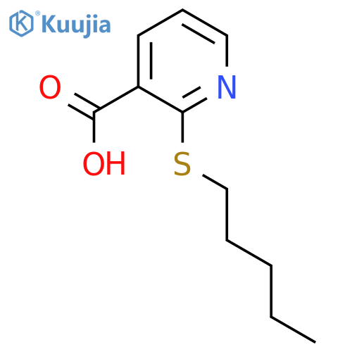 2-(Pentylthio)nicotinic Acid structure