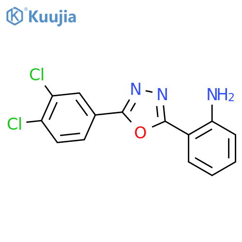 2-5-(3,4-Dichlorophenyl)-1,3,4-Oxadiazol-2-ylAniline structure