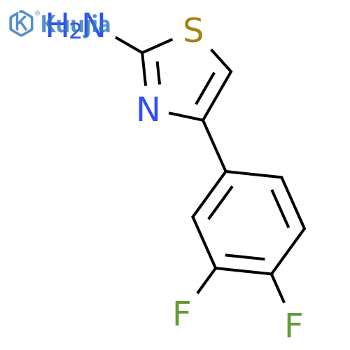 2-Amino-4-(3,4-difluorophenyl)thiazole structure