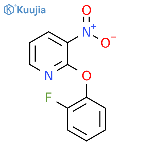 2-(2-Fluorophenoxy)-3-nitropyridine structure