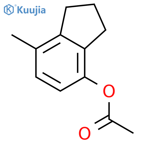 7-Methyl-2,3-dihydro-1H-inden-4-yl acetate structure
