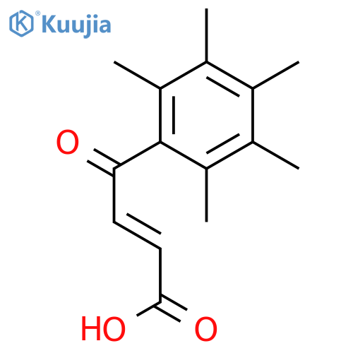 4-Oxo-4-(2,3,4,5,6-pentamethylphenyl)but-2-enoic acid structure