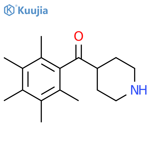 (2,3,4,5,6-Pentamethylphenyl)(piperidin-4-yl)methanone structure