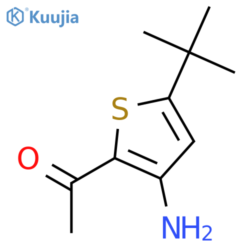 2-acetyl-3-amino-5-tert-butylthiophene structure