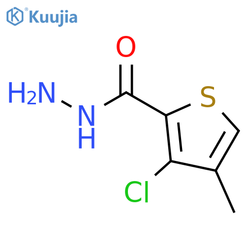3-Chloro-4-methylthiophene-2-carbohydrazide structure