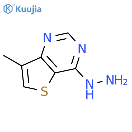 4-Hydrazinyl-7-methylthieno[3,2-d]pyrimidine structure