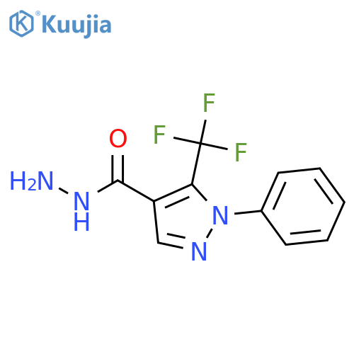 1-Phenyl-5-(trifluoromethyl)-1H-pyrazole-4-carbohydrazide structure