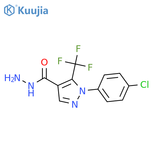 2-(4-Chlorophenyl)-3-(Trifluoromethyl)Pyrazole-4-Carboxylic Acid Hydrazide structure
