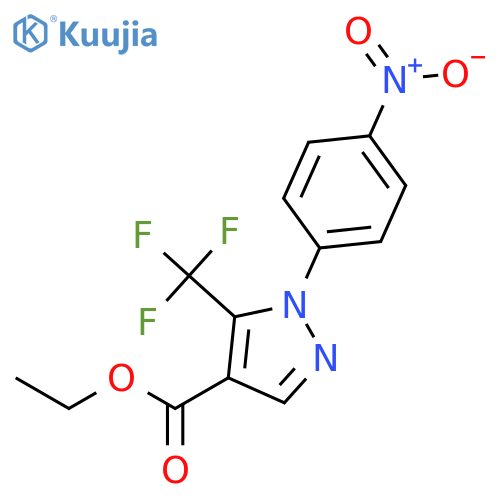 ethyl 1-(4-nitrophenyl)-5-(trifluoromethyl)pyrazole-4-carboxylate structure