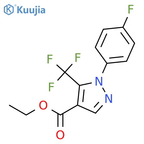Ethyl 2-(4-Fluorophenyl)-3-(trifluoromethyl)pyrazole-4-carboxylate structure