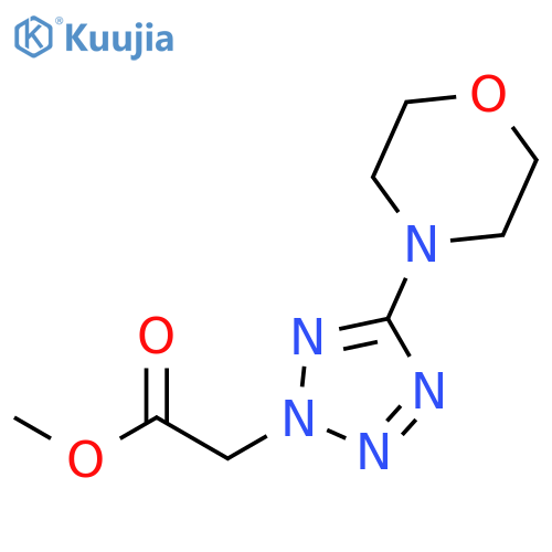 Methyl 2-(5-morpholino-2H-tetrazol-2-yl)acetate structure