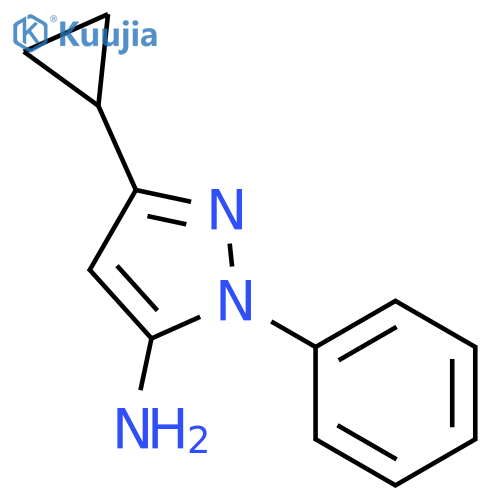 3-Cyclopropyl-1-phenyl-1H-pyrazol-5-amine structure