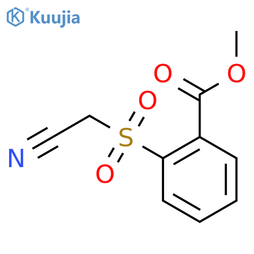 Methyl 2-((cyanomethyl)sulfonyl)benzoate structure