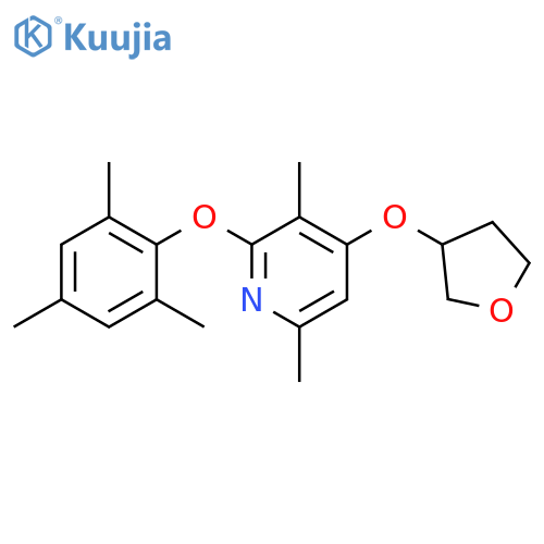 Pyridine,3,6-dimethyl-4-[(tetrahydro-3-furanyl)oxy]-2-(2,4,6-trimethylphenoxy)- structure