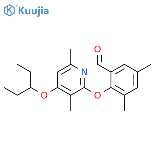 Benzaldehyde,2-[[4-(1-ethylpropoxy)-3,6-dimethyl-2-pyridinyl]oxy]-3,5-dimethyl- structure