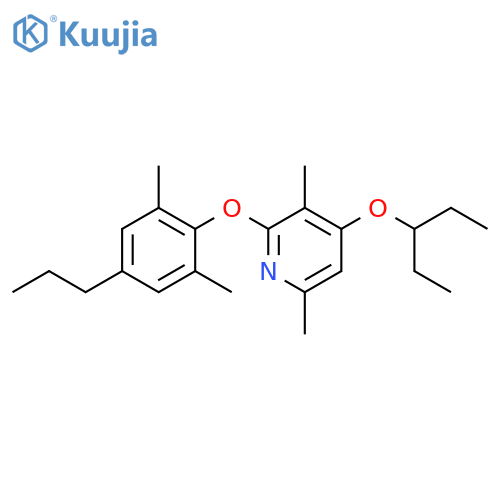 Pyridine,2-(2,6-dimethyl-4-propylphenoxy)-4-(1-ethylpropoxy)-3,6-dimethyl- structure