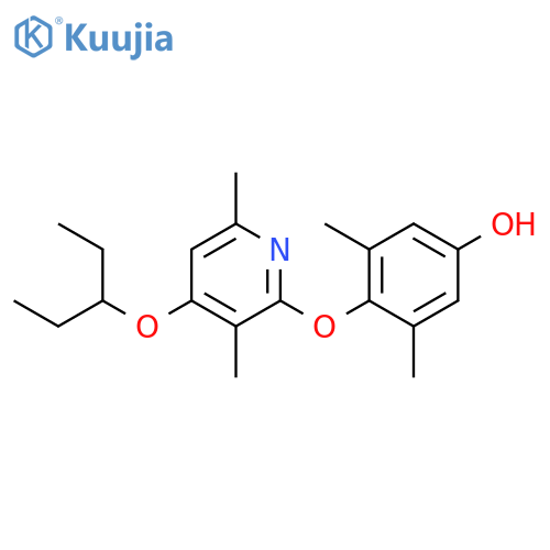 Phenol,4-[[4-(1-ethylpropoxy)-3,6-dimethyl-2-pyridinyl]oxy]-3,5-dimethyl- structure