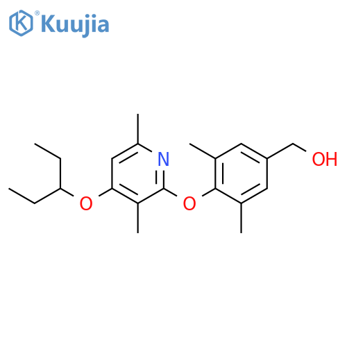 Benzenemethanol,4-[[4-(1-ethylpropoxy)-3,6-dimethyl-2-pyridinyl]oxy]-3,5-dimethyl- structure