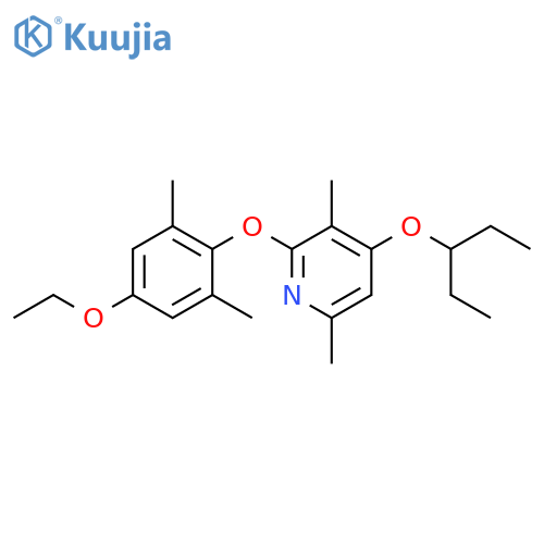 Pyridine,2-(4-ethoxy-2,6-dimethylphenoxy)-4-(1-ethylpropoxy)-3,6-dimethyl- structure