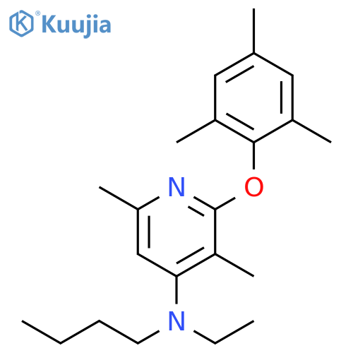4-Pyridinamine,N-butyl-N-ethyl-3,6-dimethyl-2-(2,4,6-trimethylphenoxy)- structure