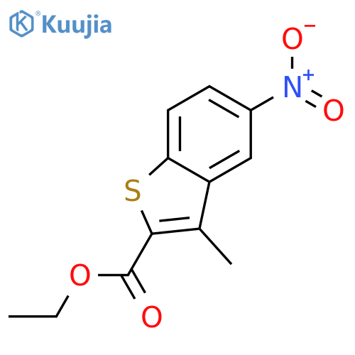 ethyl 3-methyl-5-nitro-1-benzothiophene-2-carboxylate structure