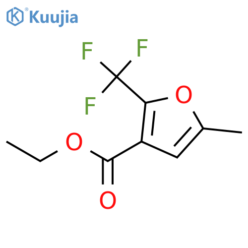 Ethyl 5-methyl-2-(trifluoromethyl)furan-3-carboxylate structure