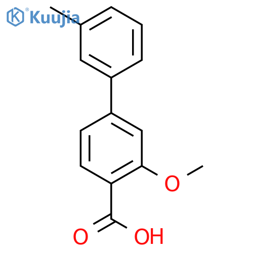 2-methoxy-4-(3-methylphenyl)benzoic Acid structure