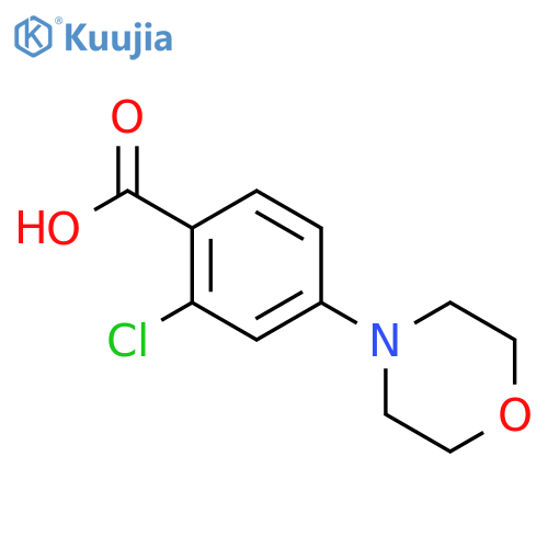 2-Chloro-4-morpholinobenzenecarboxylic Acid structure
