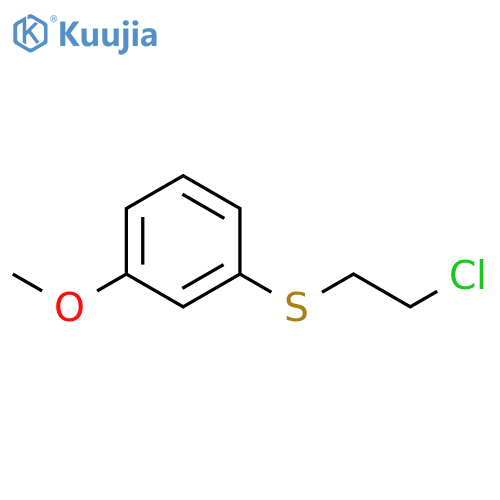 Benzene, 1-[(2-chloroethyl)thio]-3-methoxy- structure