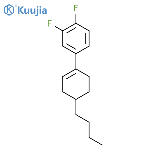 Benzene, 4-(4-butyl-1-cyclohexen-1-yl)-1,2-difluoro- structure