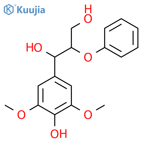 1,3-Propanediol, 1-(4-hydroxy-3,5-dimethoxyphenyl)-2-phenoxy- structure
