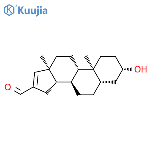 Androst-16-ene-16-carboxaldehyde, 3-hydroxy-, (3b,5a)- structure